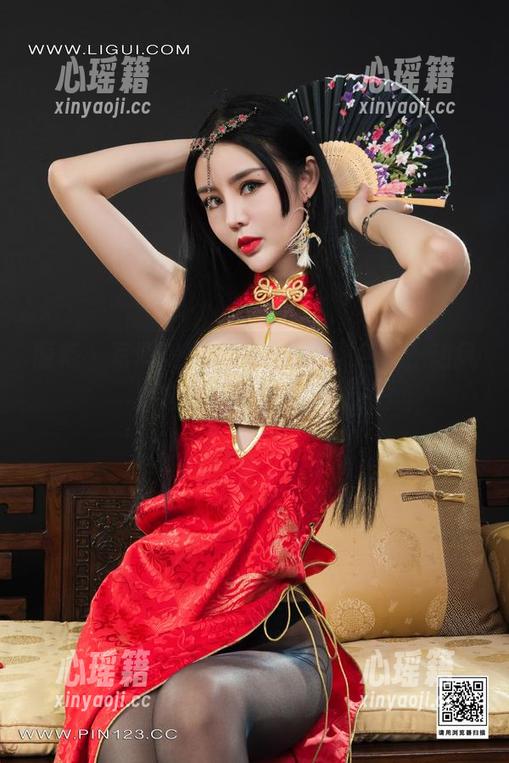 丽柜 - 写真美图之旅：心心黑色篇，随风而转，轻松小品。