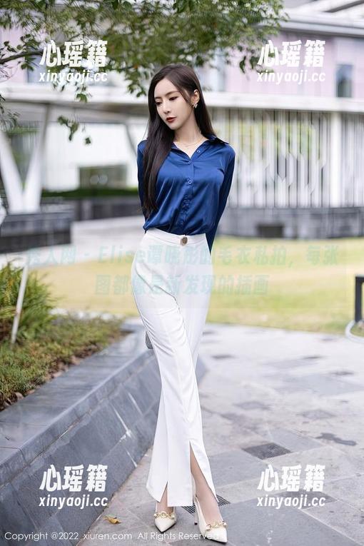 秀人网-Elise谭晓彤 秀人网 - Elise谭晓彤的毛衣私拍,每张图都像是新发现的插画